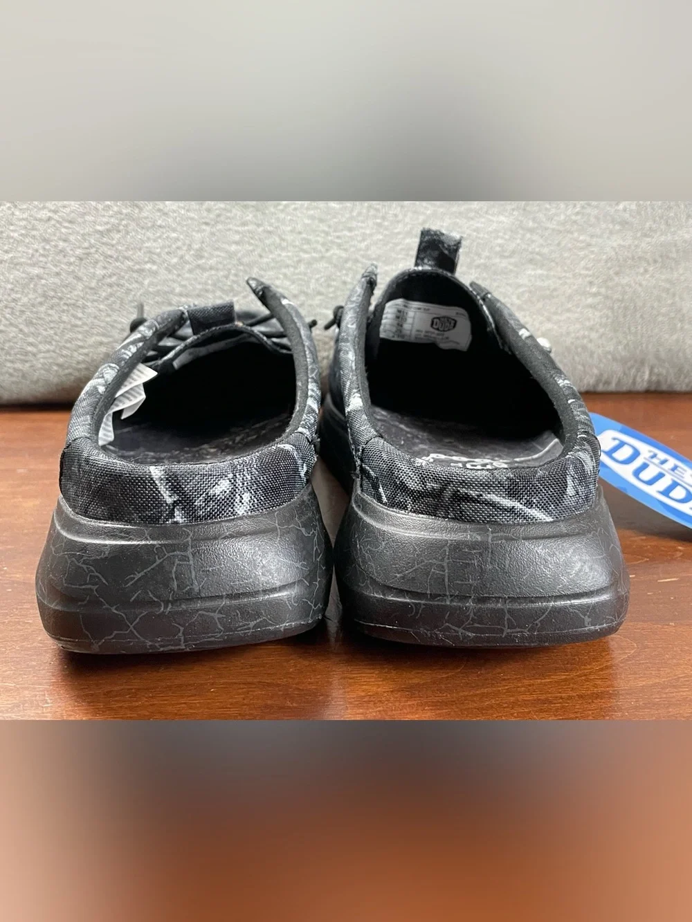 Hey Dude Jelly Roll Wally Comf Slip Limited Edition Black Camo Mens 11 Loafers